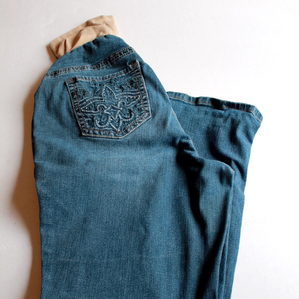 Indigo Blue Maternity Jeans 2X